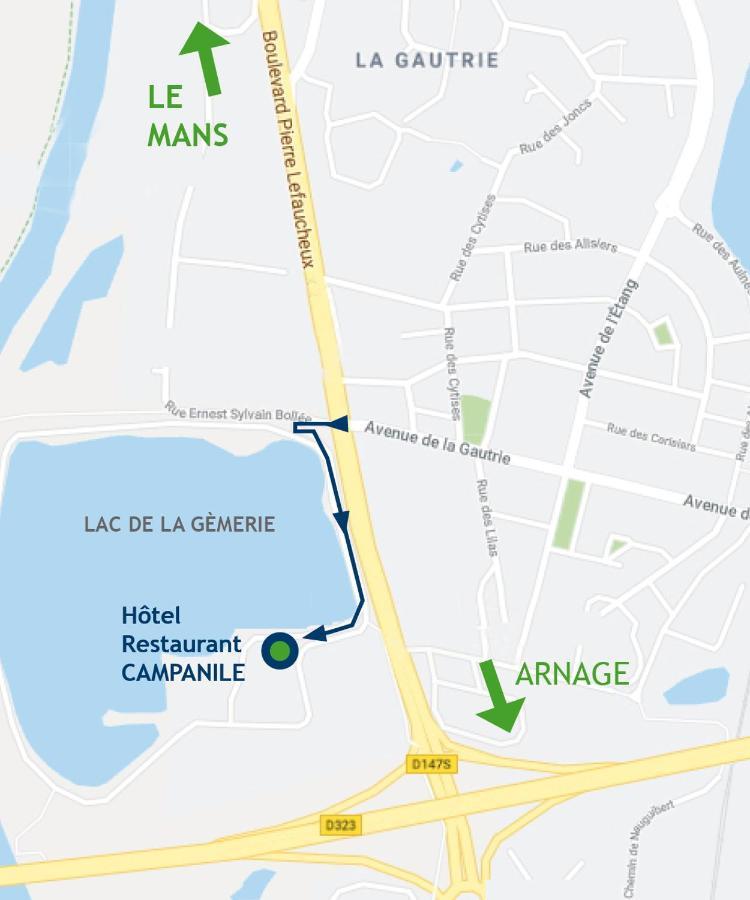 Campanile Le Mans - Arnage Hotel Exterior foto